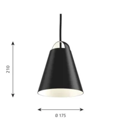 Louis Poulsen Above 175 pendel, svart 17,5cm