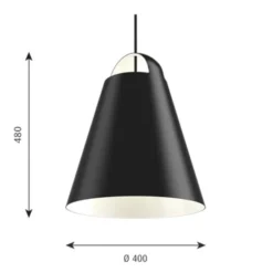 Louis Poulsen Above 400 pendel, svart 40cm