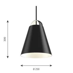 Louis Poulsen Above 250 pendel, svart 25cm
