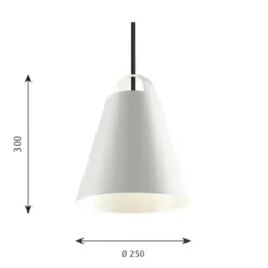 Louis Poulsen Above 250 pendel, vit 25cm