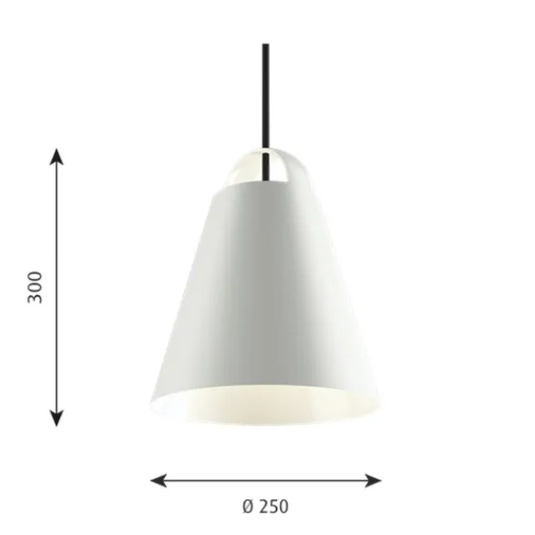 Louis Poulsen Above 250 pendel, vit 25cm