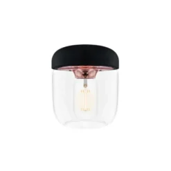 Umage Acorn pendel, svart/koppar 14cm