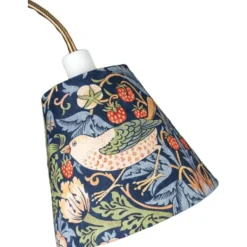 BERGO Lampskärmar Alf 23 Toppringskärm, strawberry theif blå 23cm