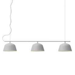 Muuto Ambit Rail pendel, grå 126cm