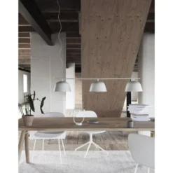 Muuto Ambit Rail pendel, vit 126cm