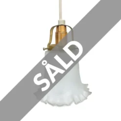 Vintage by Bright 1-2-3 Amelia fönsterlampa klockskärm, frostat glas