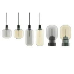 Normann Copenhagen Amp bordslampa, guldfärgad/grön 26,5cm