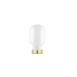 Normann Copenhagen Amp bordslampa, opal/mässing 26,5cm