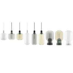 Normann Copenhagen Amp bordslampa, opal/vit 26,5cm