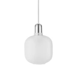Normann Copenhagen Amp Lamp pendel, small vit/krom