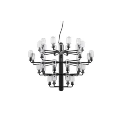 Normann Copenhagen Amp Large takkrona, rökfärgat/mattsvart 62,5cm