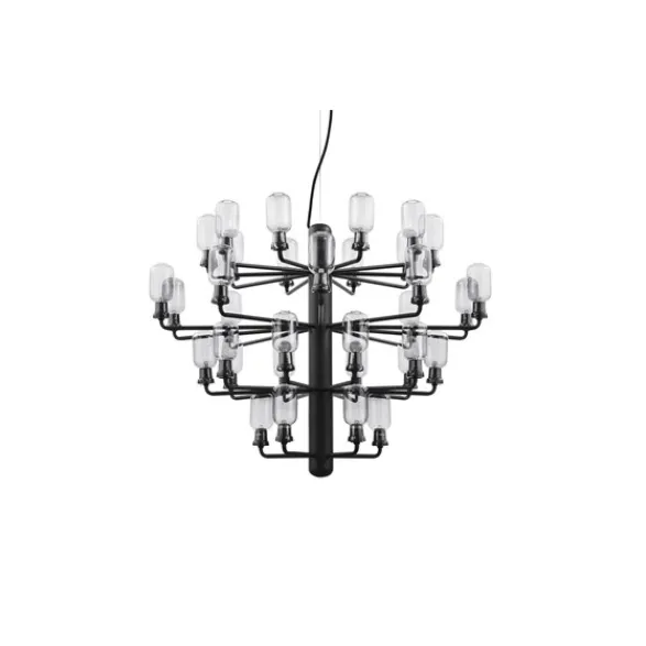 Normann Copenhagen Amp Large takkrona, rökfärgat/mattsvart 62,5cm