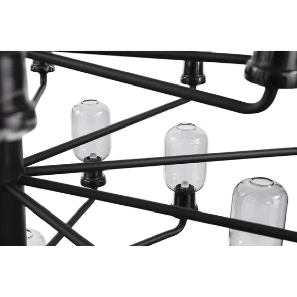 Normann Copenhagen Amp Large takkrona, rökfärgat/mattsvart 62,5cm