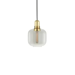 Normann Copenhagen Amp pendel small, rökgrå/mässing