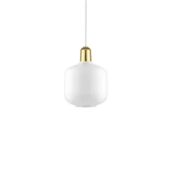 Normann Copenhagen Amp pendel small, vit/mässing