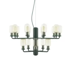 Normann Copenhagen Amp small takkrona, guld/grön