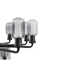 Normann Copenhagen Amp Small takkrona, rökfärgat/mattsvart 32,5cm