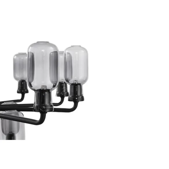 Normann Copenhagen Amp Small takkrona, rökfärgat/mattsvart 32,5cm