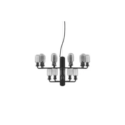 Normann Copenhagen Amp Small takkrona, rökfärgat/mattsvart 32,5cm