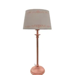 Aneta Anna bordlampa, rosa/vit