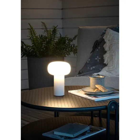 Konstsmide Antibes bordslampa RGB, vit