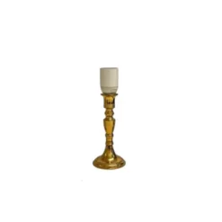 Vintage by Bright 1-2-3 Antik Mässing Charm Lampfot, 22 cm