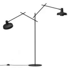 Grupa Arigato golvlampa double, svart