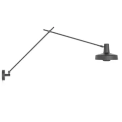 Grupa Arigato vägglampa lång, svart 110cm