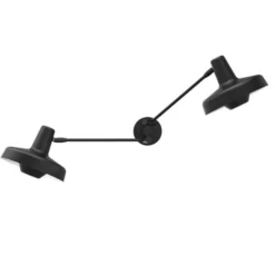 Grupa Arigato 2 vägglampa, svart 70cm