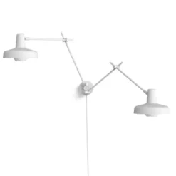 Grupa Arigato 2 vägglampa, vit 70cm