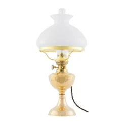 Karlskrona Lampfabrik Arnö bordslampa, polerad mässing