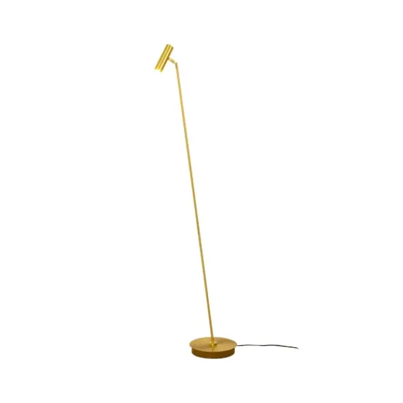 Aneta Artic golvlampa, matt mässing 140 cm