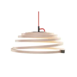 Secto Design Aspiro pendel LED, björk/röd 50cm