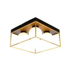 Aneta ASTRO plafond liten, svart/guld/opal