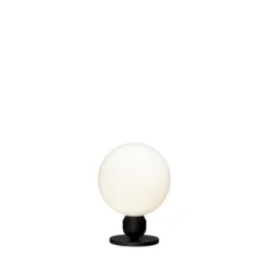 Herstal Atom bordslampa, svartstruktur