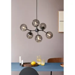 Halo Design Atom Takkrona, rökgrå Ø57cm