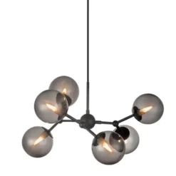 Halo Design Atom Takkrona, rökgrå Ø57cm