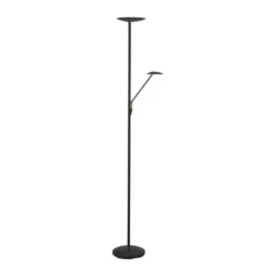 Texa Design Barone Golv Uplight med läsarm Svart/mässing