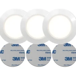 Star Trading Batteridriven LED-spotlight Functional, vit 3-pack