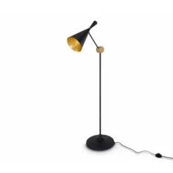 Tom Dixon Beat Floor golvlampa, mattsvart 168cm