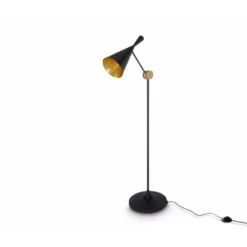 Tom Dixon Beat Floor golvlampa, mattsvart 168cm