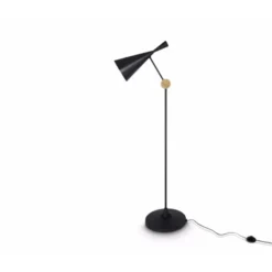Tom Dixon Beat Floor golvlampa, mattsvart 168cm
