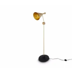 Tom Dixon Beat Floor golvlampa, mässing 168cm