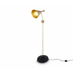 Tom Dixon Beat Floor golvlampa, mässing 168cm