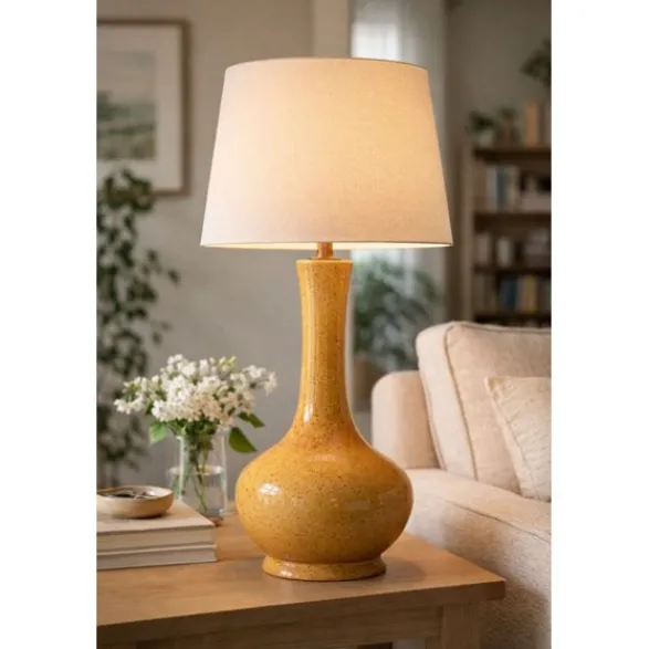 Hallbergs Belysning Bella Lampfot Mustard 19cm