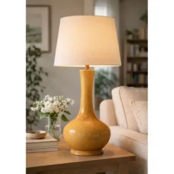 Hallbergs Belysning Bella Lampfot Mustard 19cm
