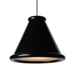 Belid Belle pendel Ø360 Glossy svart
