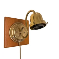 Vintage by Bright 1-2-3 Belle Vägglampa, mässing