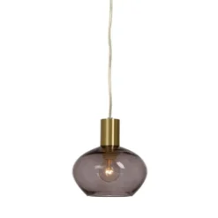Aneta BELL fönsterlampa, matt mässing/rök