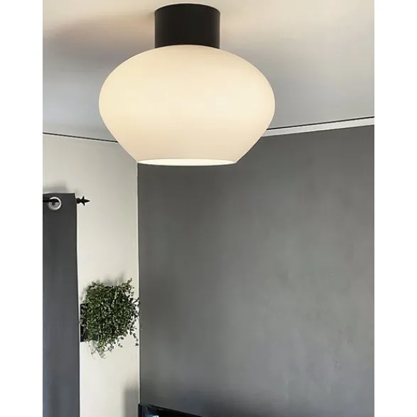 Aneta BELL plafond stor, svart/vit